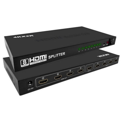 Conmutador Splitter Hdmi, 1 Entrada X 8 Salidas, 4k X 2k 3D